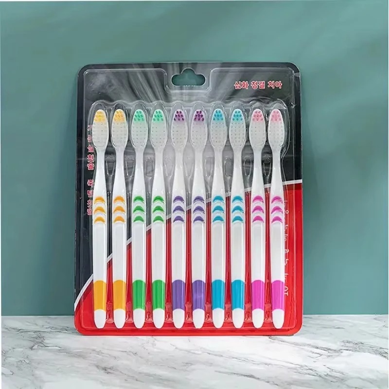 Bamboo Toothbrush - 10Pcs Bamboo Charcoal Ultra Soft Nano