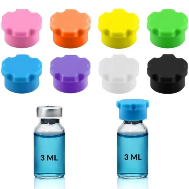 Reusable Bottle - Reusable Non-Slip Glass Vial Silicone Caps