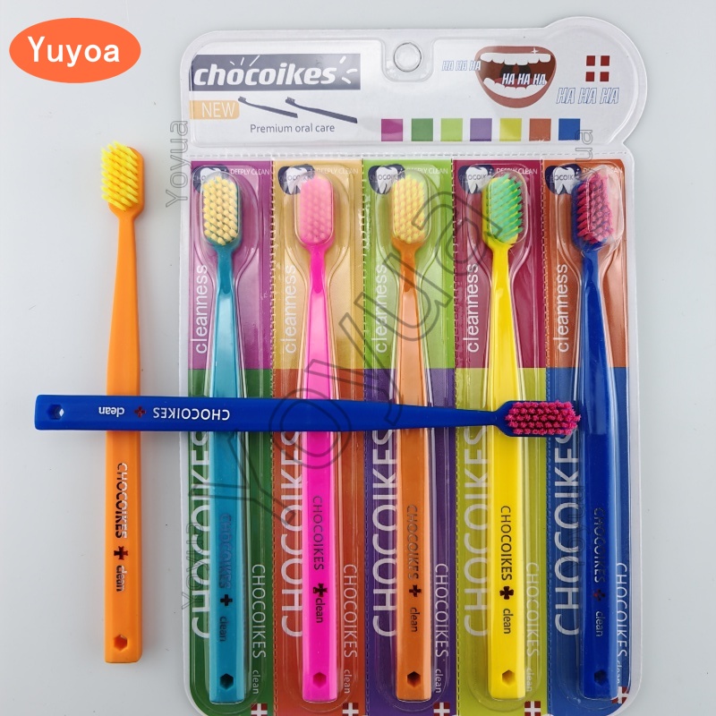 Bamboo Toothbrush - 50pcs Ultra Soft Toothbrush Colored Men