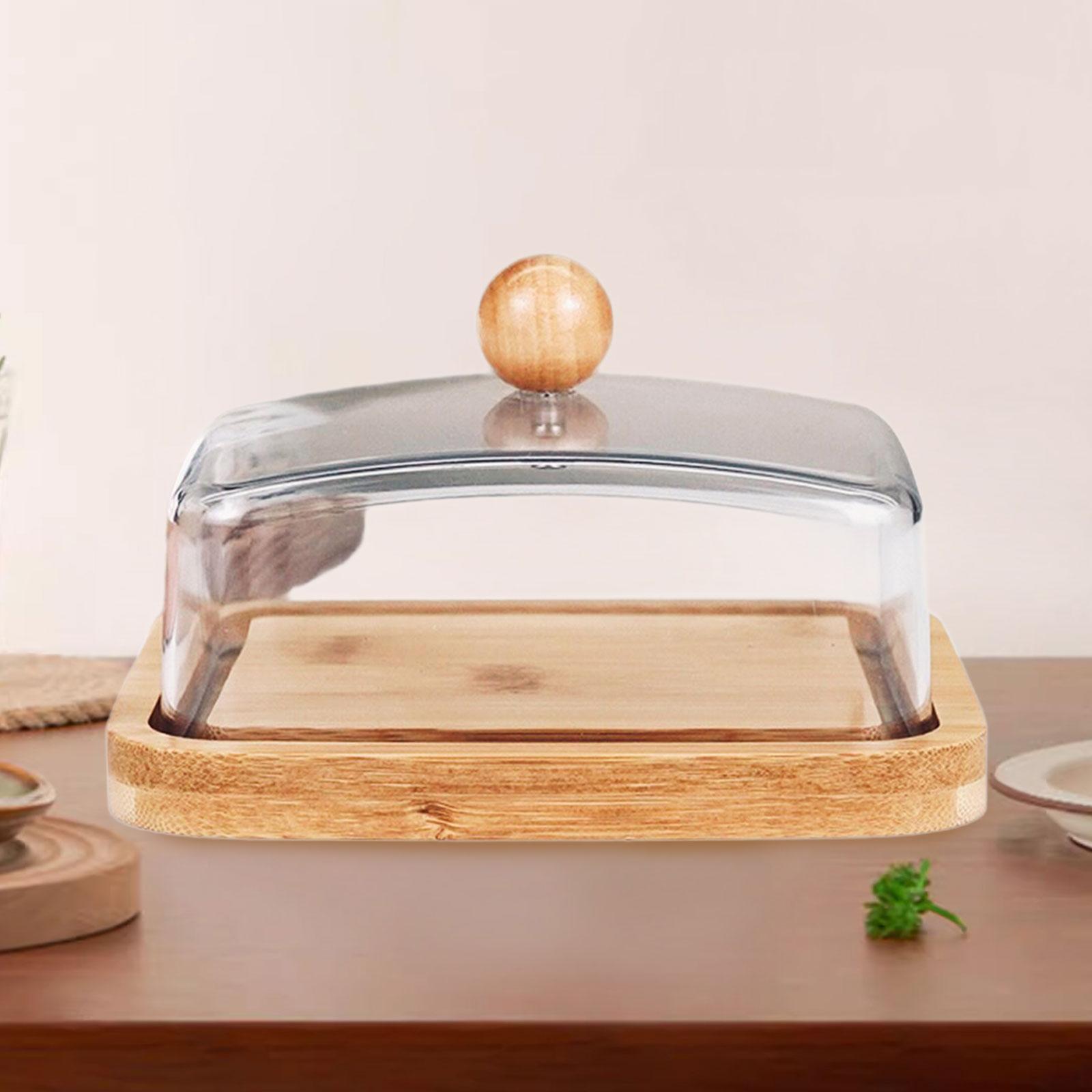 Bamboo Cutlery - Bamboo Butter Dish with Cover Multifunctional