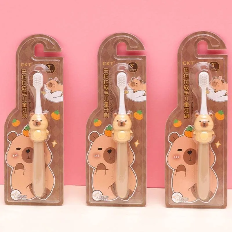 Bamboo Toothbrush - Capybara Baby Toothbrush Cute Cartoon Toothbrush