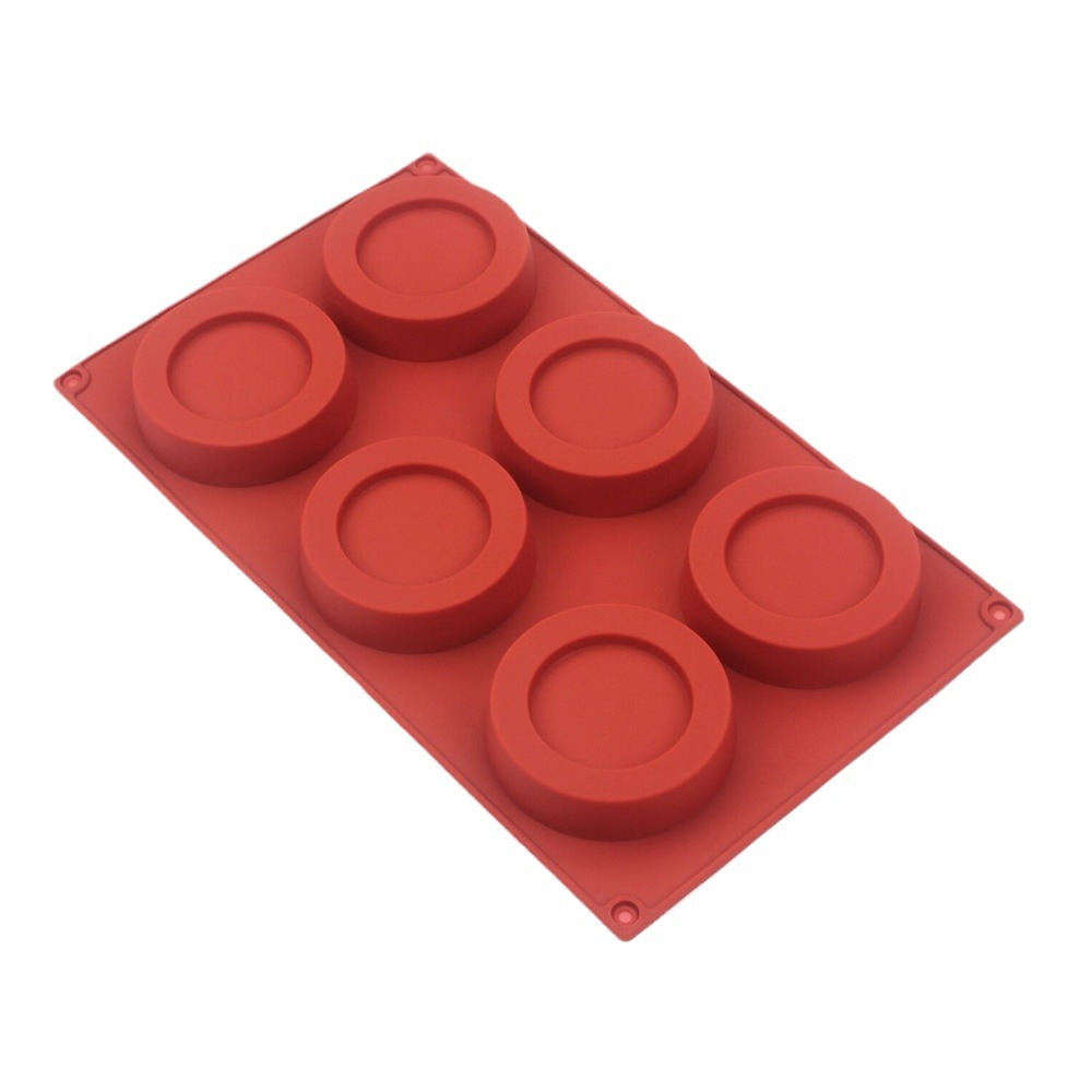 Eco Soap - 6 Grid Large Round Cylinder Silicone