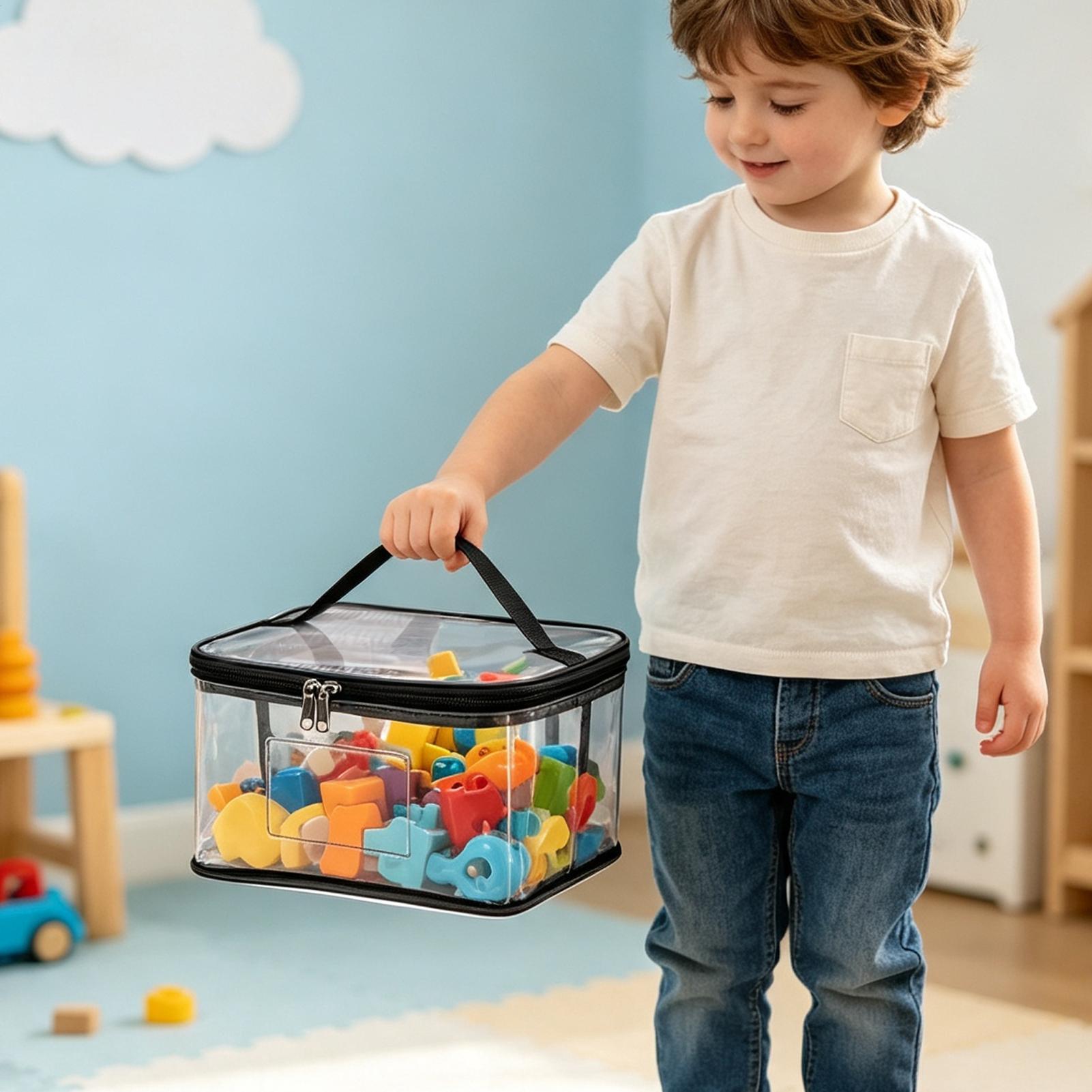Clear Toy Storage Bags 6 Piece - Reusable Bag 评论和价格