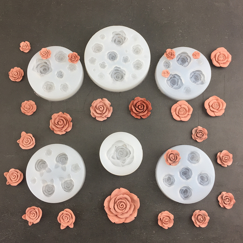 3D Rose Flower Shape Leaf Sili - Eco Soap 评论和价格