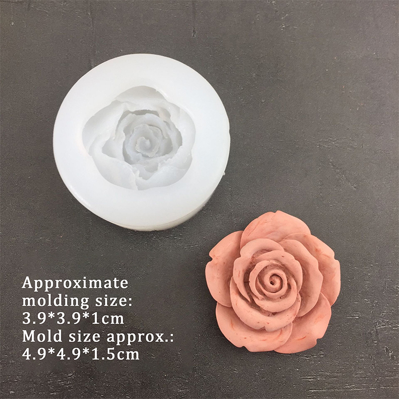 3D Rose Flower Shape Leaf Sili - Eco Soap 评论和价格