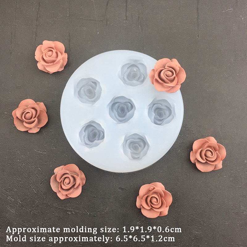 3D Rose Flower Shape Leaf Sili - Eco Soap 评论和价格