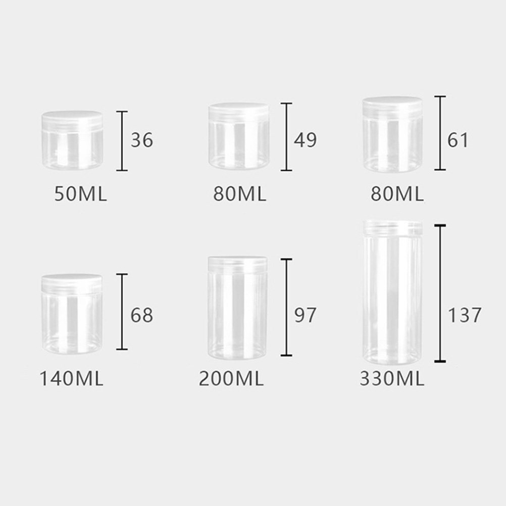 10Pcs 100Ml Transparent Round  - Reusable Bottle 评论和价格