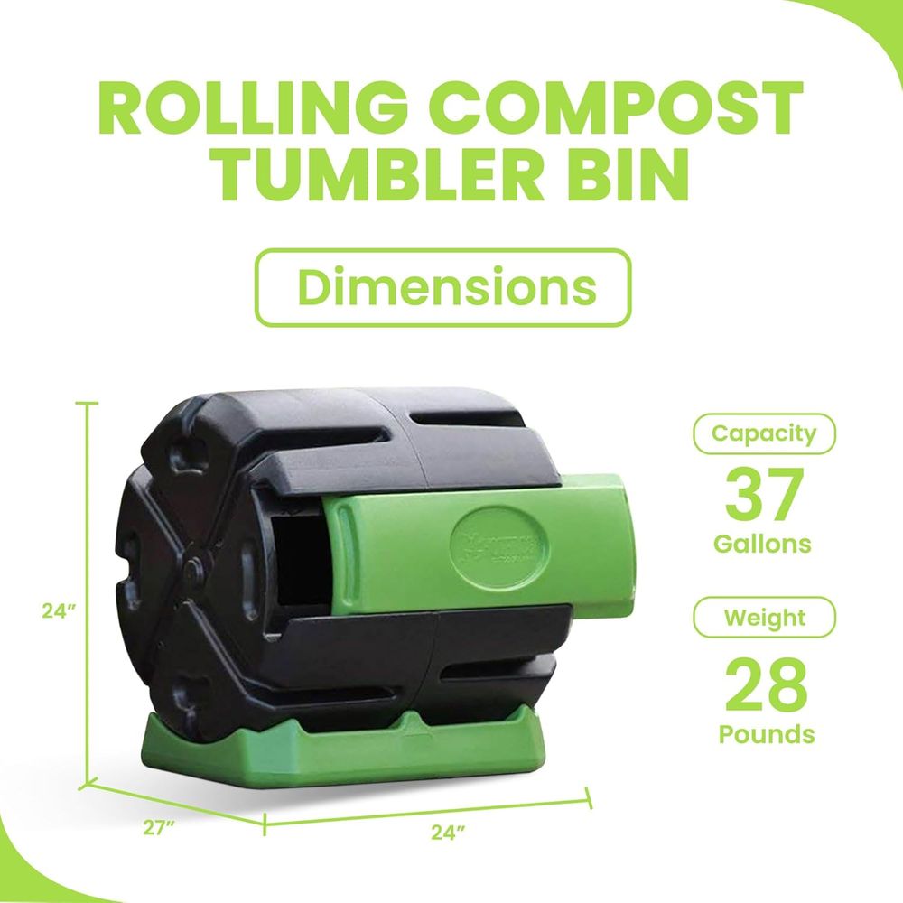 Single Chamber Outdoor Rotatin - Compost Bin 评论和价格