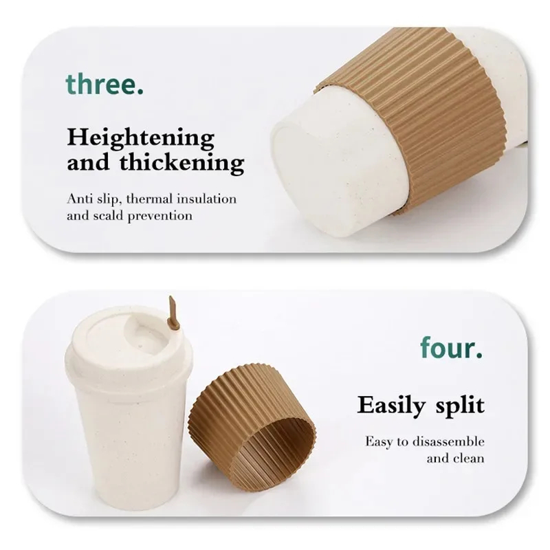 450ML Coffee Cups With Lids Wh - Reusable Straw 评论和价格