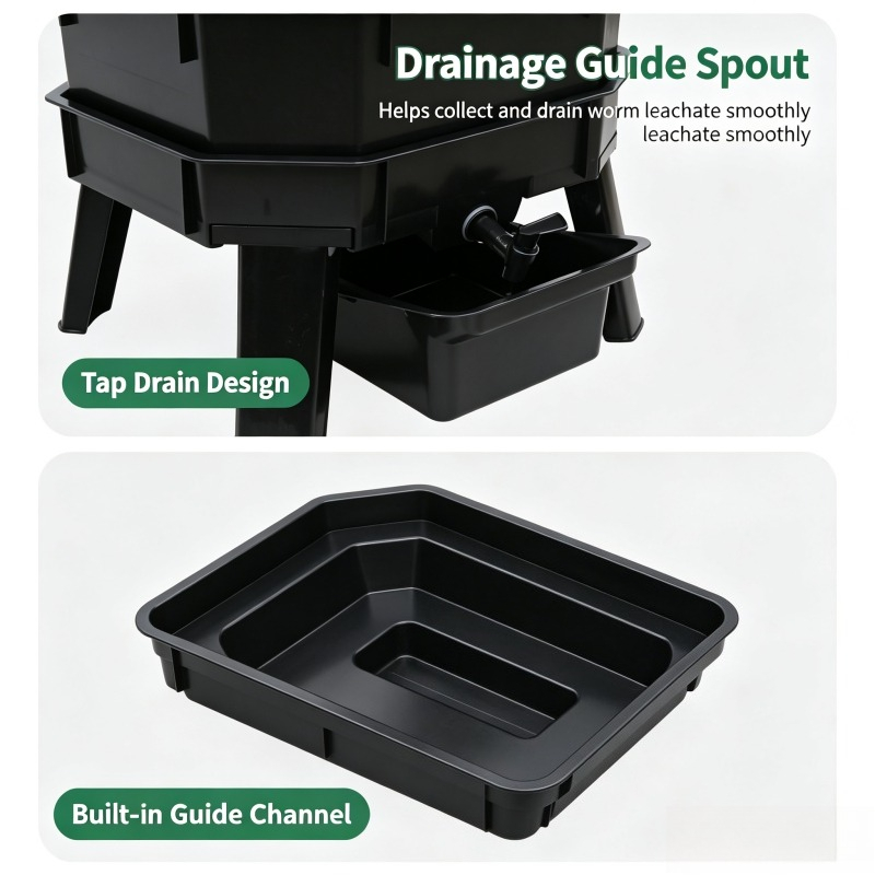 Worm Composter Bin for Kitchen - Compost Bin 评论和价格