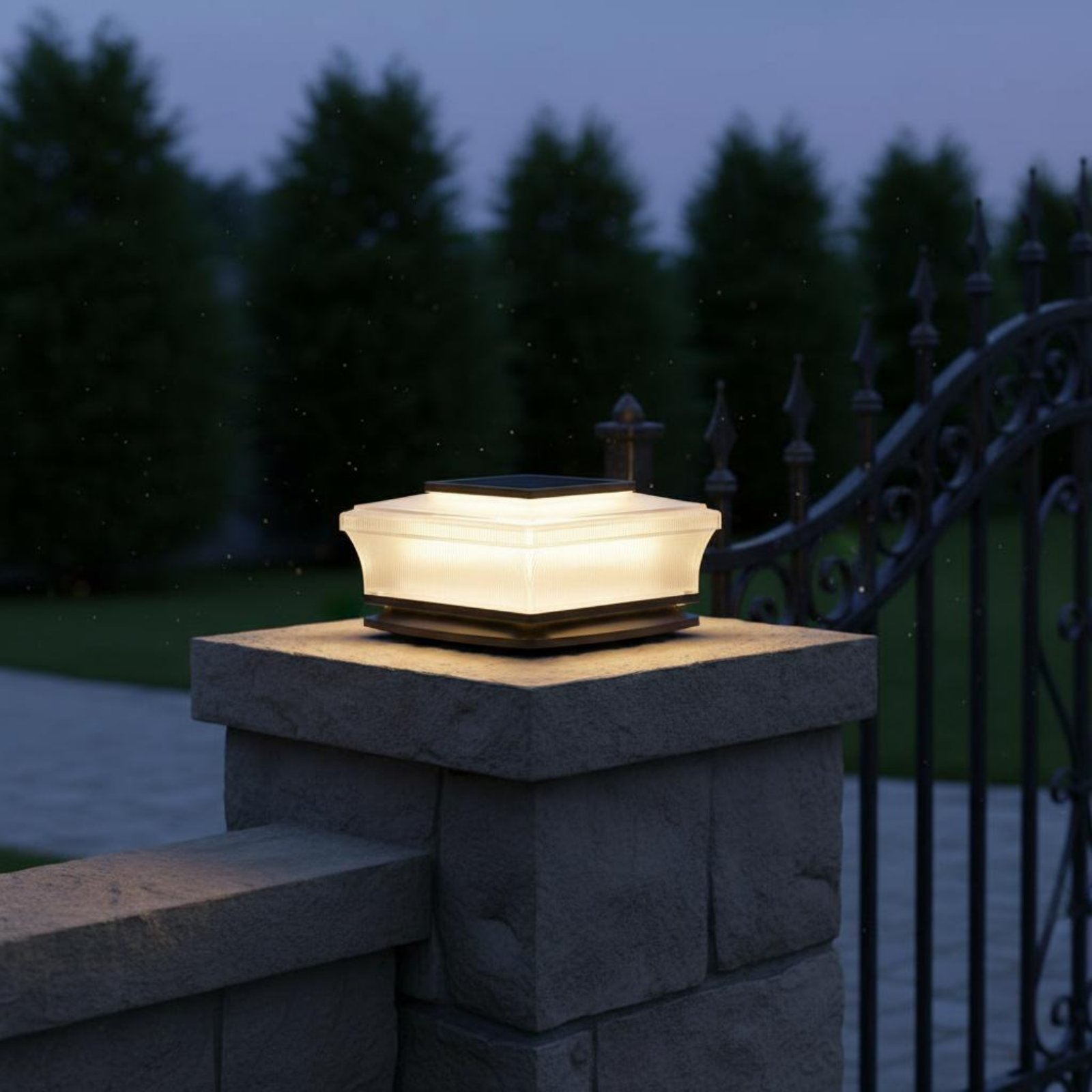 Solar Post Cap Light Wireless  - Solar Garden Light 评论和价格