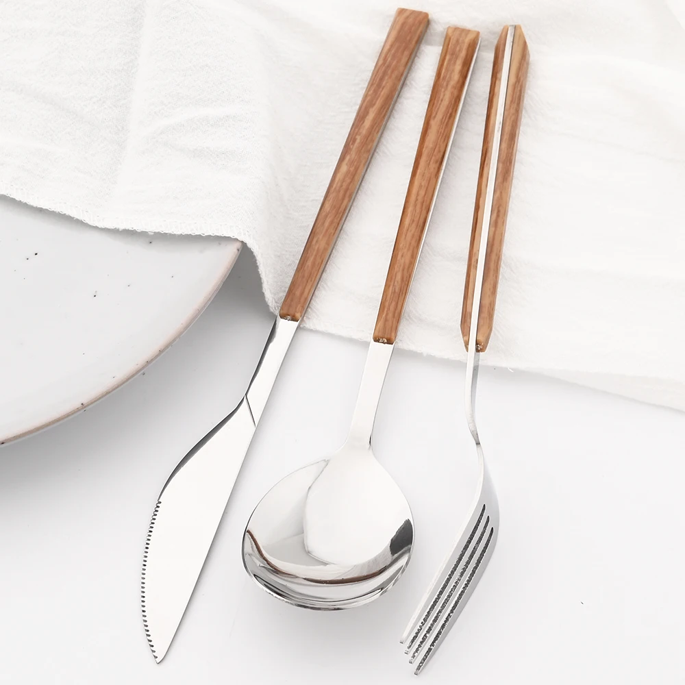 16/24/30Pcs Stainless Steel Im - Bamboo Cutlery 评论和价格
