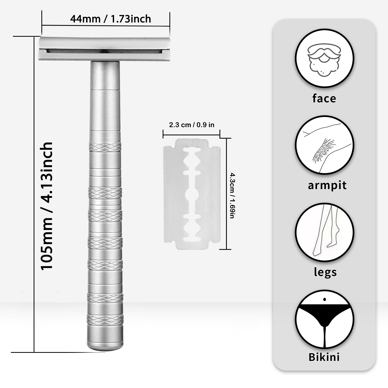 Double Edge Safety Razor with  - Safety Razor Handle 评论和价格