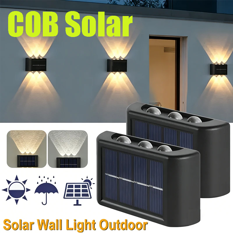 COB Solar Wall Lamp Outdoor Wa - Solar Garden Light 评论和价格