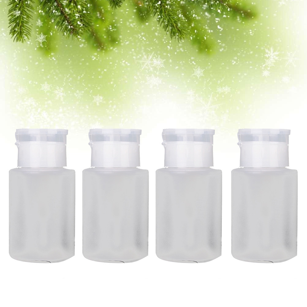 4Pcs Press Pump Bottle Nail Po - Reusable Bottle 评论和价格