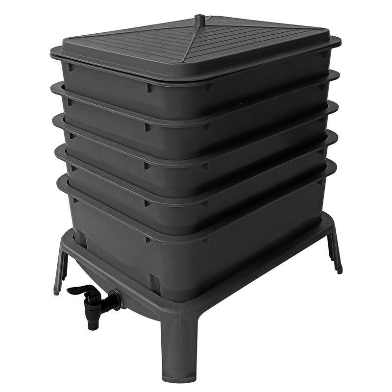 Heavy Duty 50L 5-Tray Worm Far - Compost Bin 评论和价格