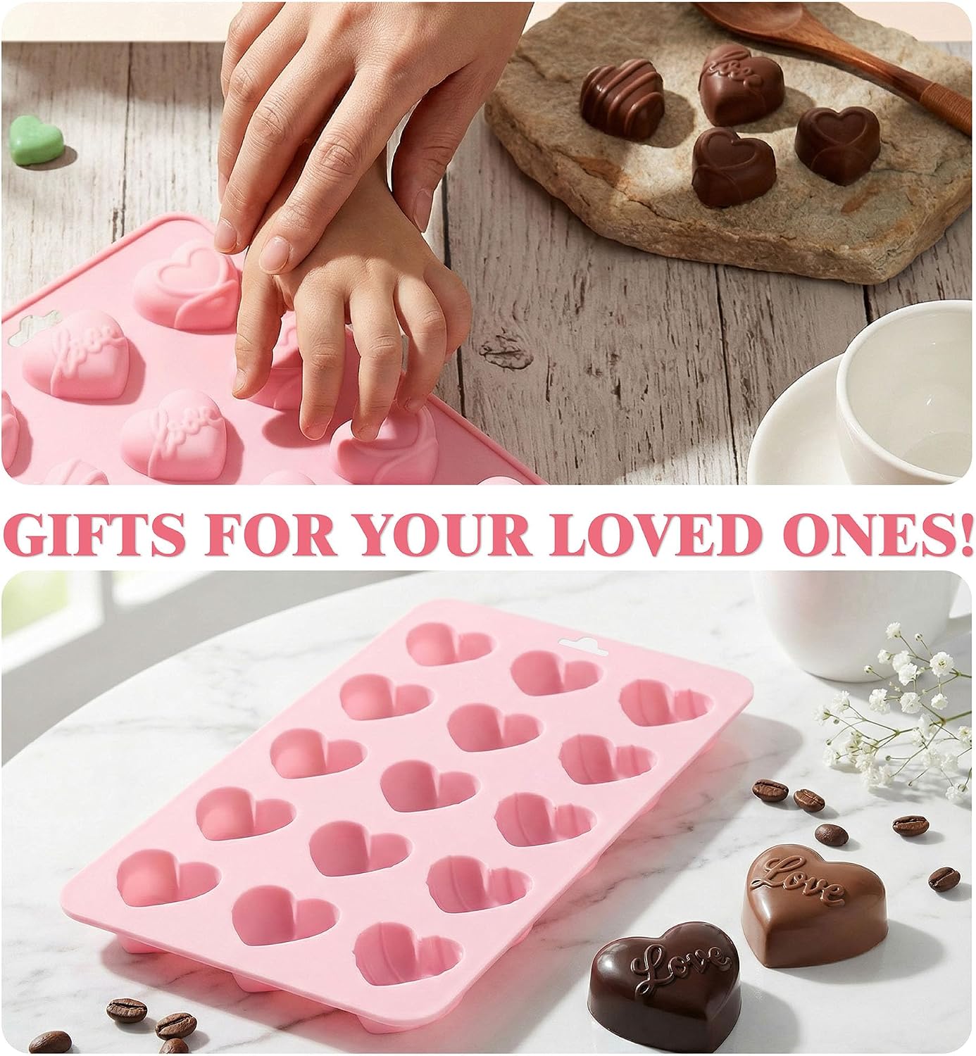 Heart Silicone Molds,Heart Cho - Eco Soap 评论和价格