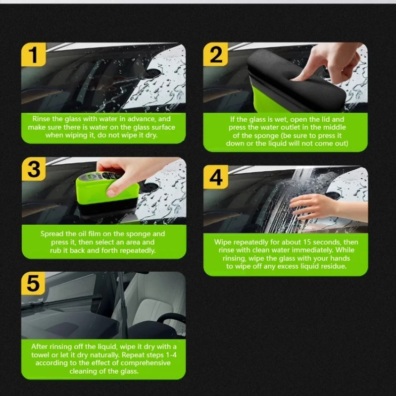 Non Toxic Car Glass Oil Film R - Eco Sponge 评论和价格