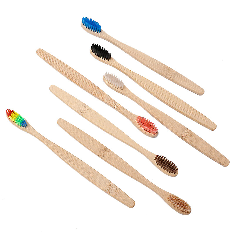 5/10/20/30Pcs Colorful Bamboo  - Bamboo Toothbrush 评论和价格