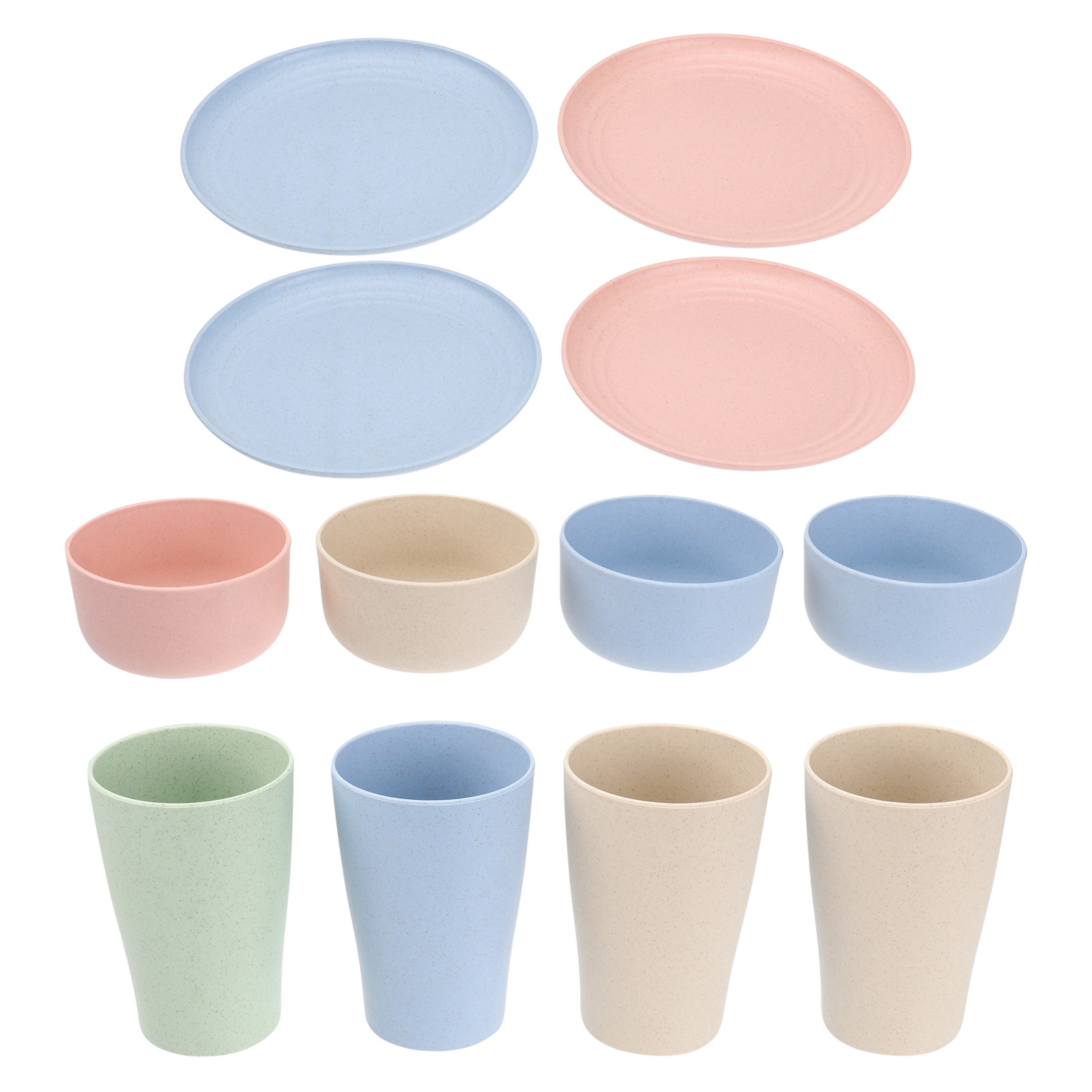 4Sets Premium Wheat Straw Tabl - Reusable Straw 评论和价格