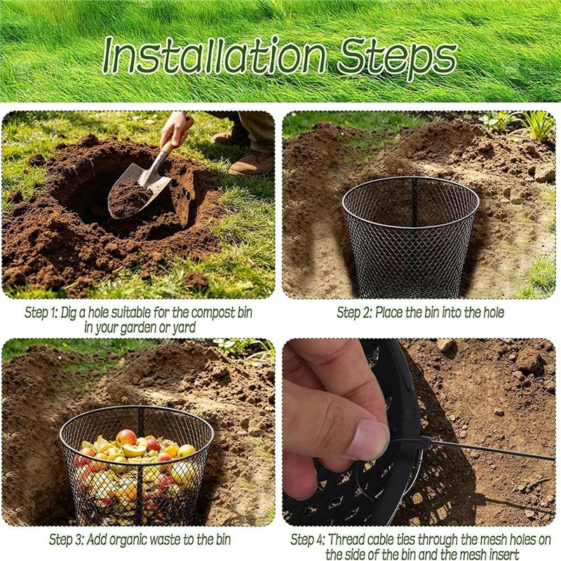 A27F-4 Pack Large Inground Wor - Compost Bin 评论和价格