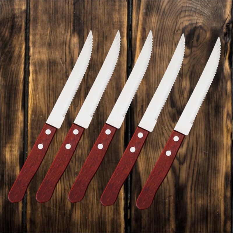 1-20 Pcs Stainless Steel Steak - Bamboo Cutlery 评论和价格