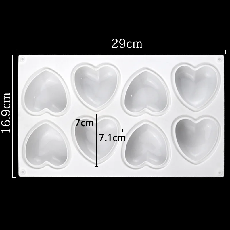 Love Heart Silicone Soap Mold  - Eco Soap 评论和价格