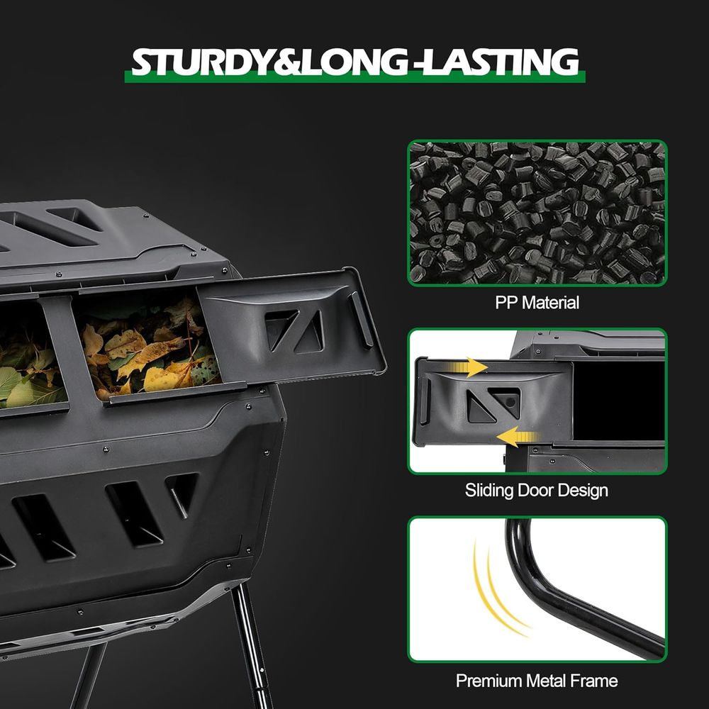 43 Gallon Compost Tumbler Bin  - Compost Bin 评论和价格