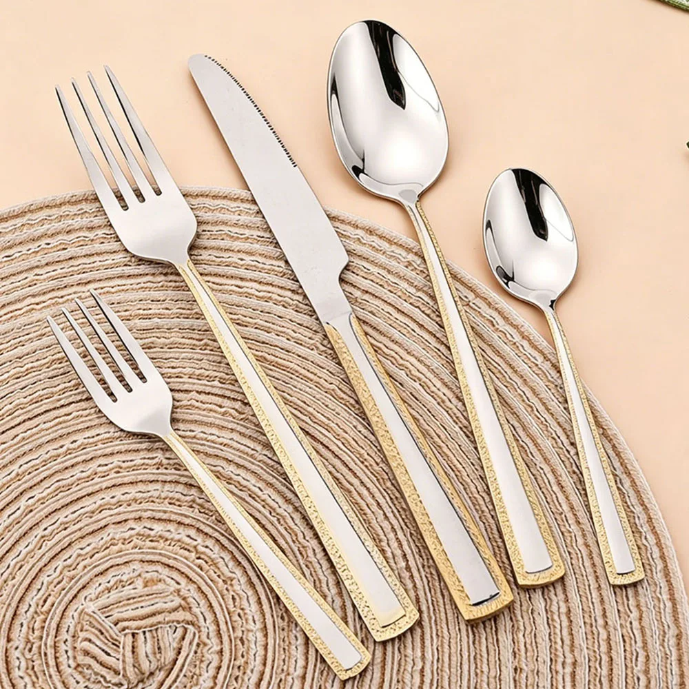 4Pcs Stainless Steel Cutlery S - Bamboo Cutlery 评论和价格