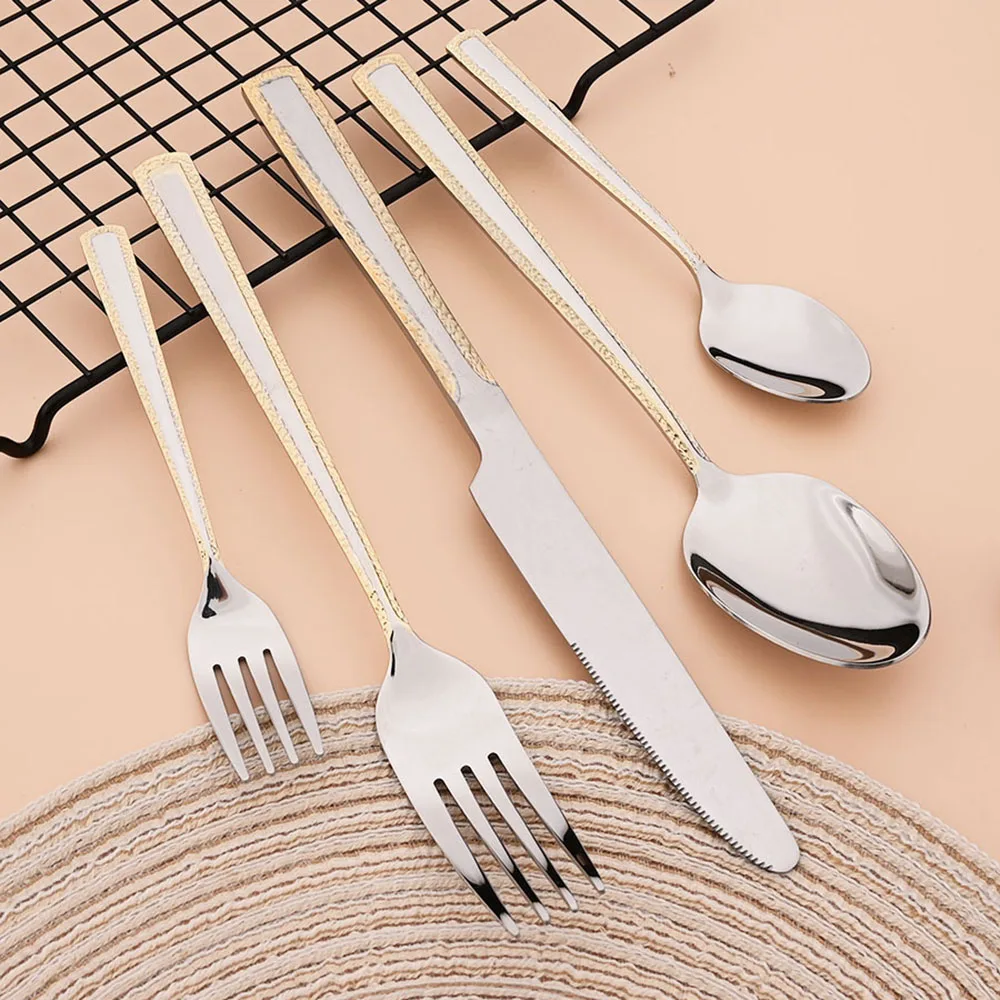 4Pcs Stainless Steel Cutlery S - Bamboo Cutlery 评论和价格