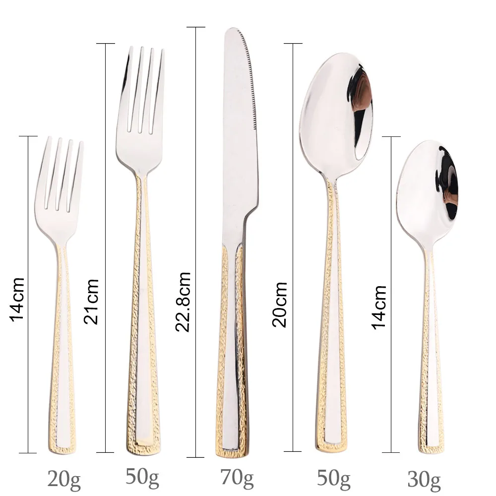 4Pcs Stainless Steel Cutlery S - Bamboo Cutlery 评论和价格