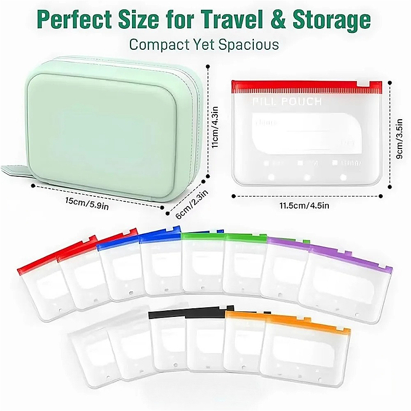 7/14Pouch Weekly Pill Organize - Reusable Bag 评论和价格