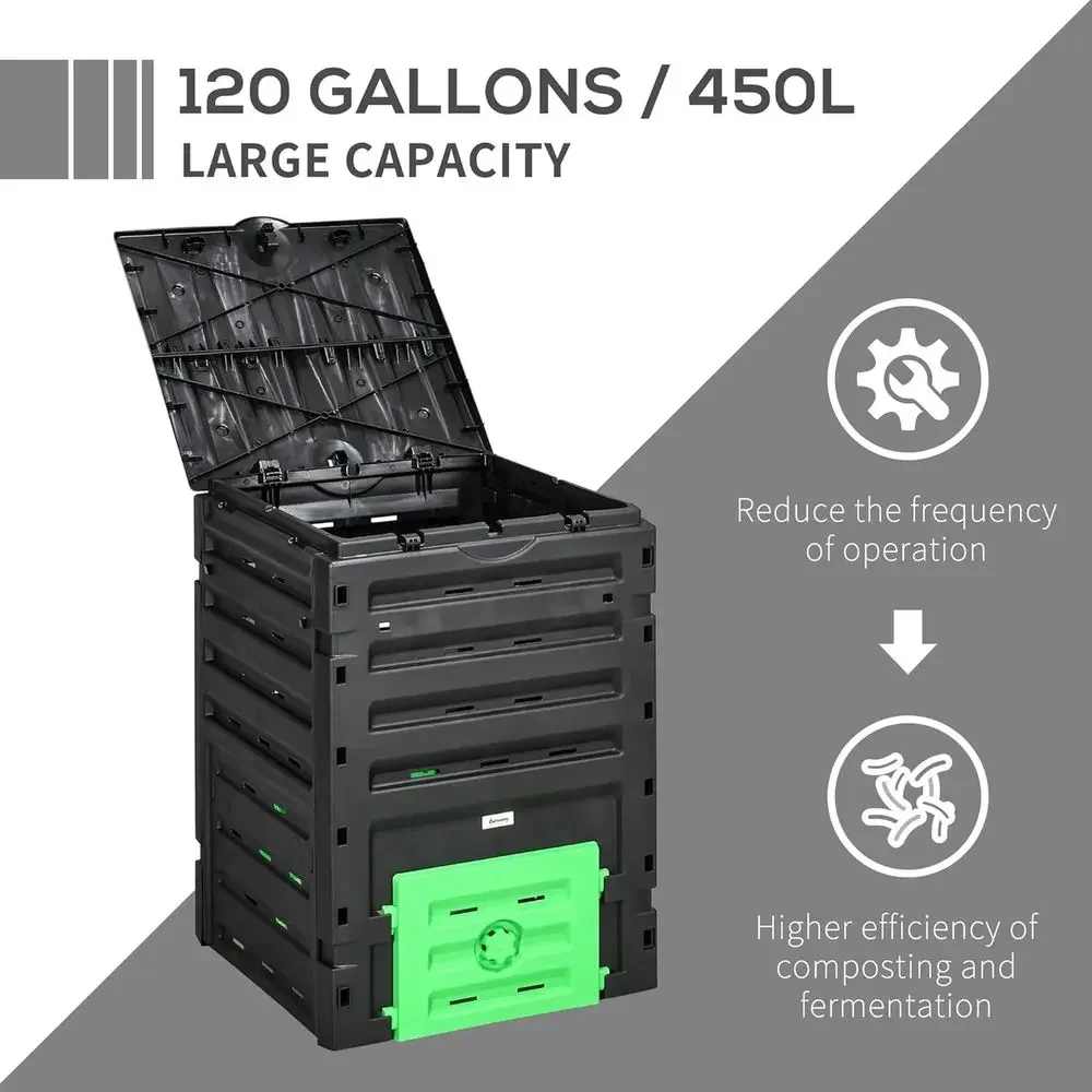 120 Gallon Large Capacity Gard - Compost Bin 评论和价格