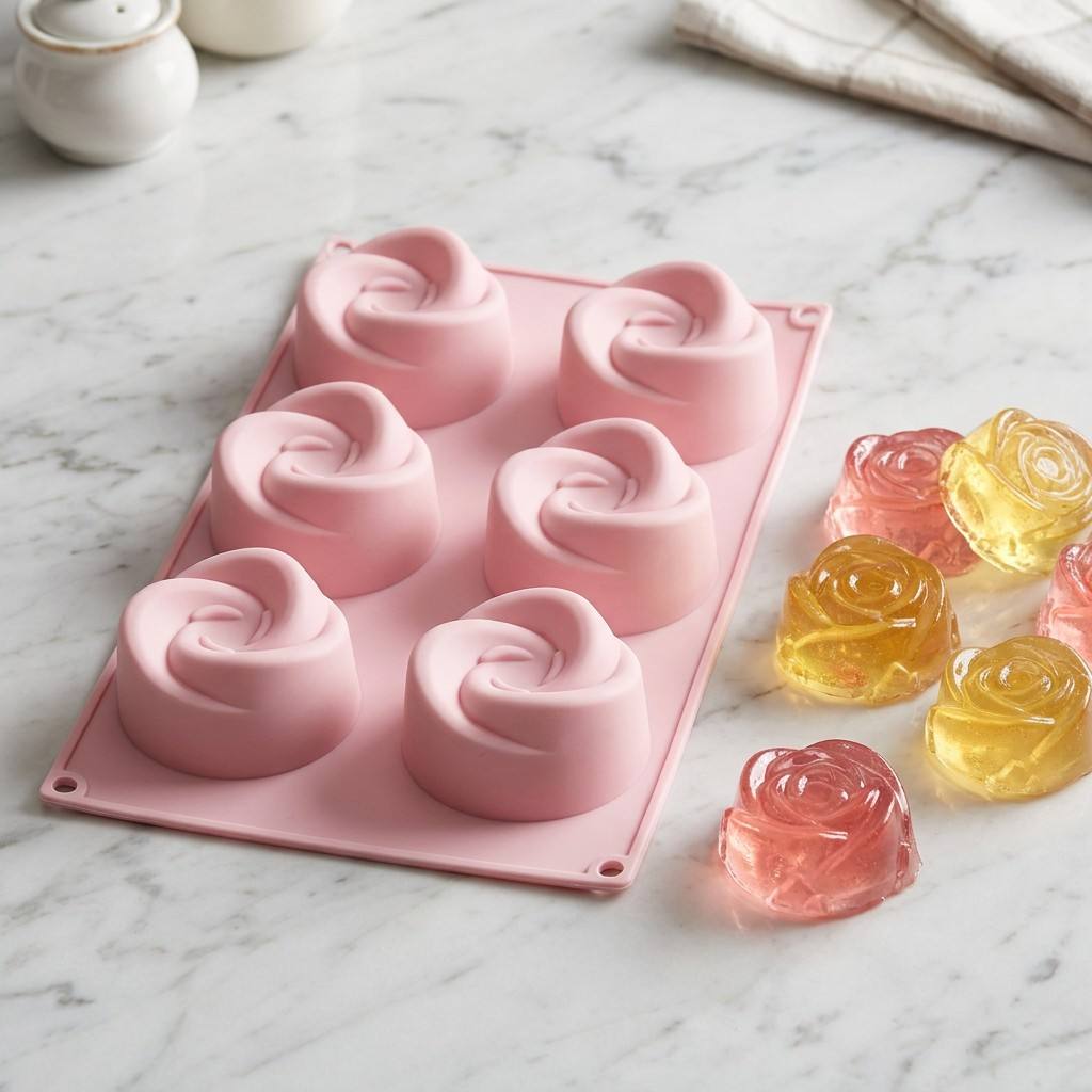 Food Grade 6-Cavity Rose Flowe - Eco Soap 评论和价格