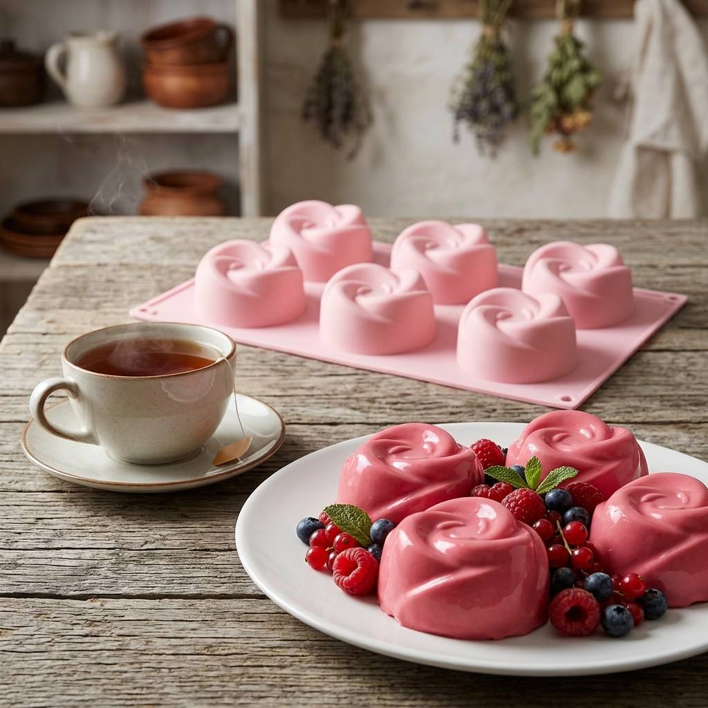Food Grade 6-Cavity Rose Flowe - Eco Soap 评论和价格