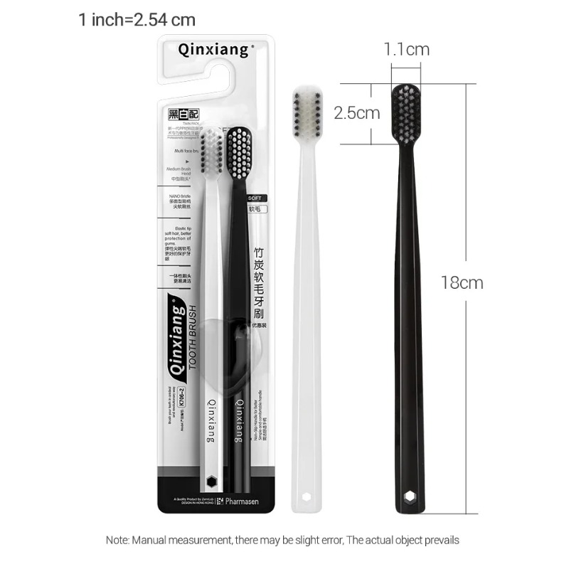 2-10PC Eco-Friendly Bamboo Cha - Bamboo Toothbrush 评论和价格
