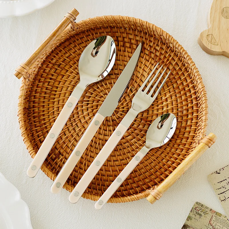 24Pcs France Style Fashion Cut - Bamboo Cutlery 评论和价格