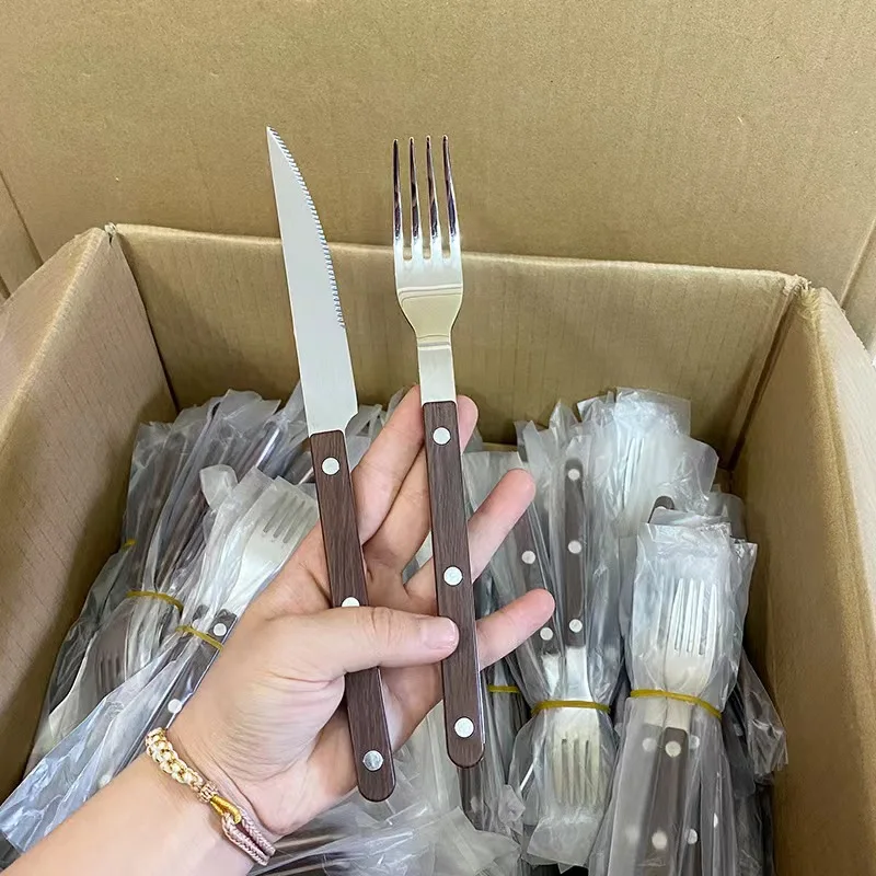 24Pcs France Style Fashion Cut - Bamboo Cutlery 评论和价格