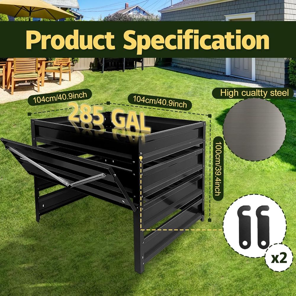 Compost Bin Outdoor - 285 Gall - Compost Bin 评论和价格