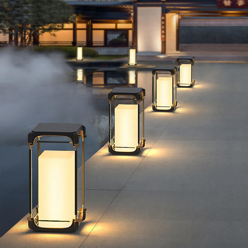 Luminous Floor Lamp Courtyard  - Solar Garden Light 评论和价格