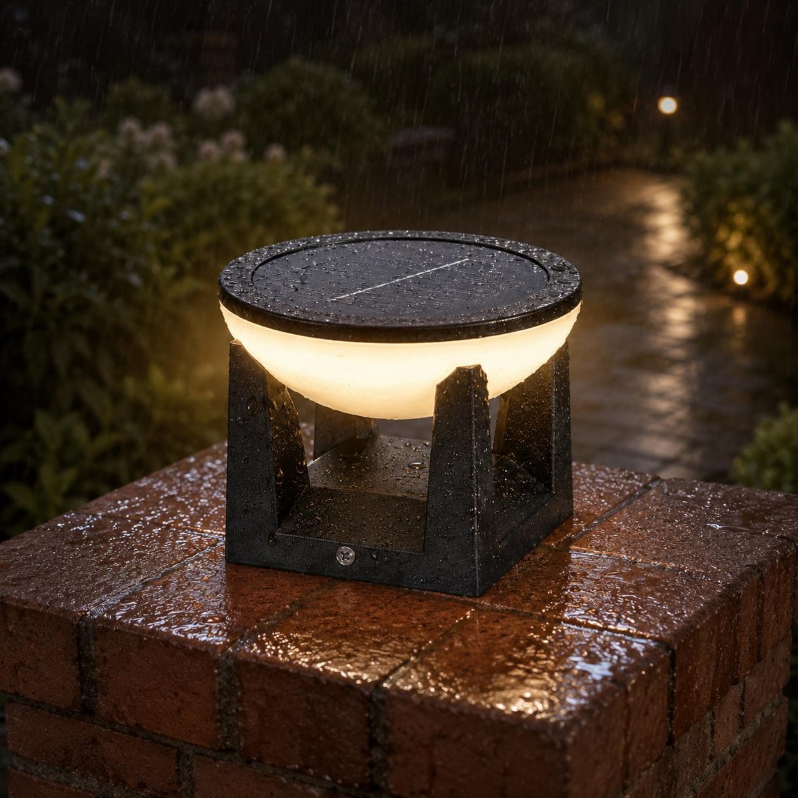 Solar Post Light Easy to Insta - Solar Garden Light 评论和价格