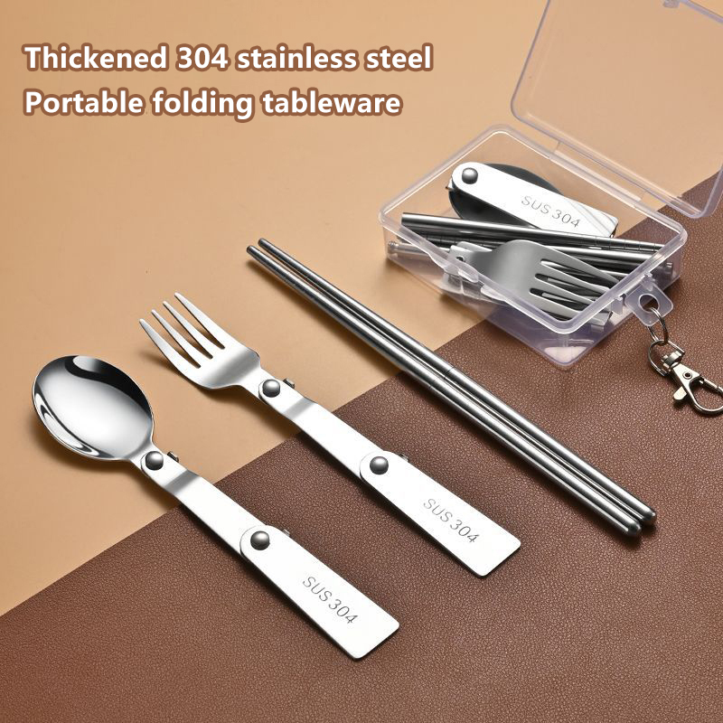 1PC/3PCS Stainless Steel Porta - Bamboo Cutlery 评论和价格