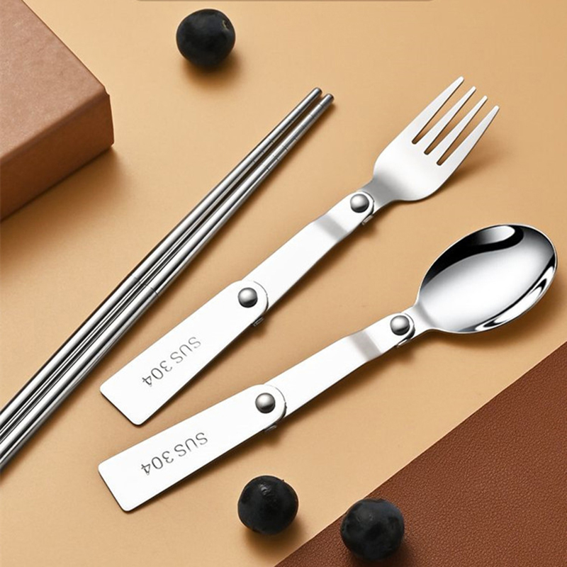1PC/3PCS Stainless Steel Porta - Bamboo Cutlery 评论和价格