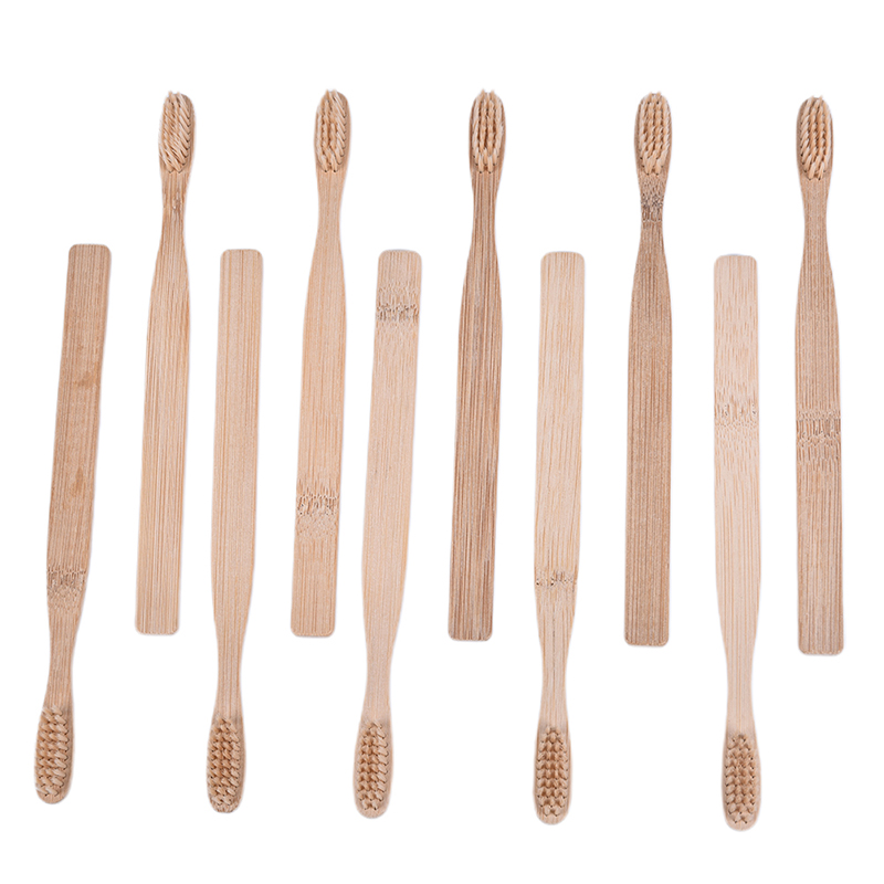 10pcs/oral Natural Bamboo Fibr - Bamboo Toothbrush 评论和价格