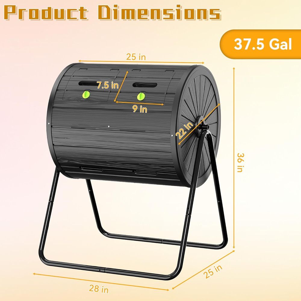 Outdoor 37.5 Gallon All-Season - Compost Bin 评论和价格