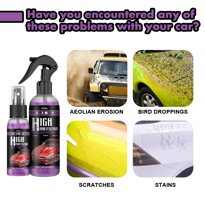 3 IN 1 Car Ceramic Coating Spr - Beeswax Wrap 评论和价格