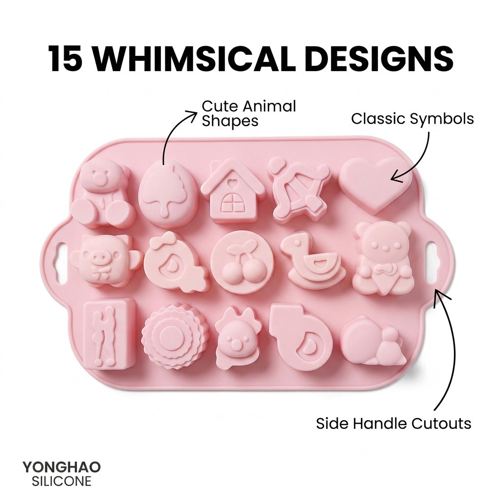 15 Cavity Mixed Cartoon Silico - Eco Soap 评论和价格