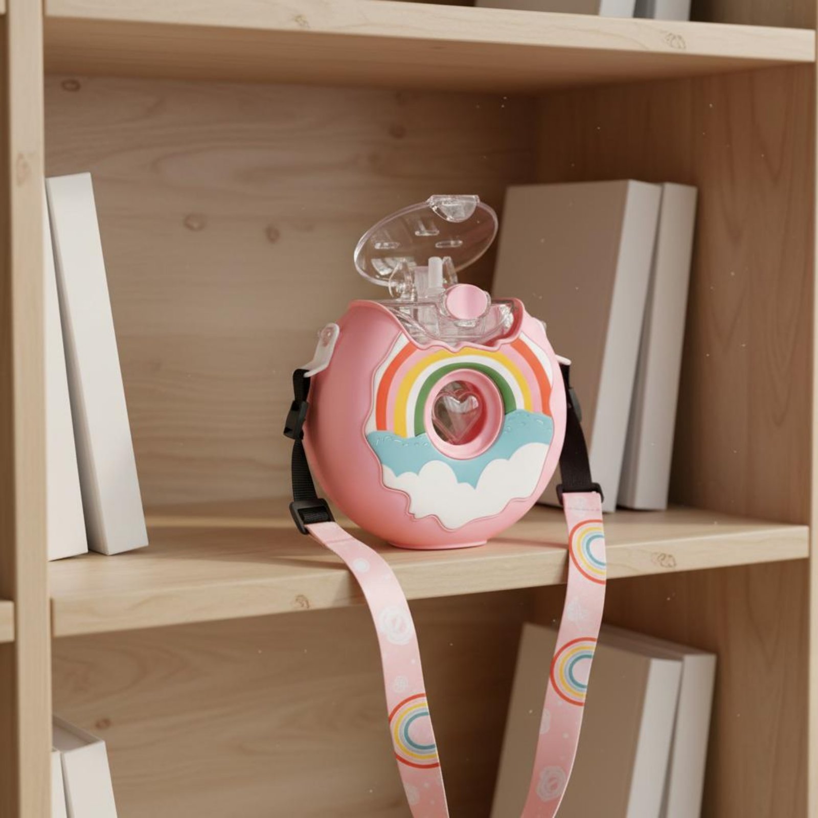 Donut Water Bottle Leak-Resist - Reusable Straw 评论和价格